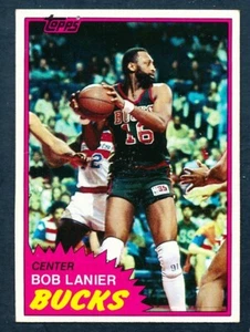Bob Lanier 1981 Topps baloncesto #25 casi nuevo - Imagen 1 de 2