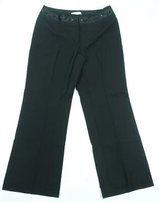 White House Black Market Dress Pants Womens Size 8 Black Flare Career - Image 1 of 4