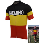 Maillot Faemino Eddy Merckx Cycliste Rétro Vintage Tour France Giro Classic