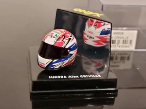 Onyx Minibri 1/12 Alex Criville Helmet F-1 Very HM006 Formula 1 MotoGP Racer - Picture 1 of 5