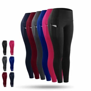 Women Compression Tights FitnessYoga Pants Gym Sports Base Layer Long Trousers - Picture 1 of 18