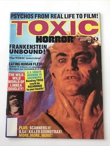Toxic Horror Magazin #5 1990 Frankenstein Unbound Scanner II Old Stock - Bild 1 von 11