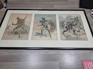 3 X SNAFFLES CHARLES JOHNSON PAYNE ORIGINAL PRINTS - VIMY, ANZAC, THE CANADIAN - Picture 1 of 12