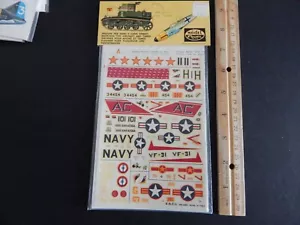 Vintage ESCI 1/72 Aufkleber #72 Vietnamkrieg verschiedene kostenlose Lieferung siehe Bilder - Bild 1 von 3