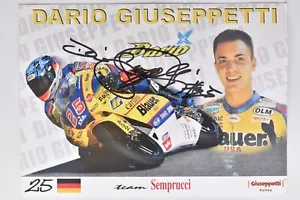 Dario Giuseppetti - Motorradrennfahrer - original Autogramm - - Autogrammkarte - Bild 1 von 1