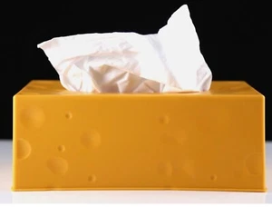 Neuheit gelb Käse Rechteck Taschentuch Box Abdeckung - Bild 1 von 4