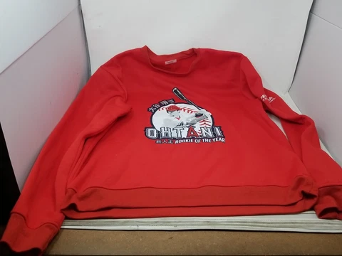 Shohei Ohtani Rookie of the Year Sweater Los Angeles Angels Mens Sz XL Mint Cover
