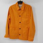 Wallace & barnes jacket men's small Chore Duck Canvas orange cotton pockets