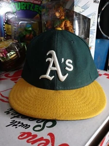 Sombrero Oakland A's Athletics Verde Nueva Era 59Fifty Ajustado Talla 7 Hecho en EE. UU. - Imagen 1 de 4