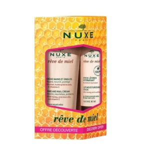 NUXE REVE DE MIEL DISCOVERY ANGEBOT MIT HAND- & NAGELCREME 30ML & LIPPENSTIFT 4G - Bild 1 von 3
