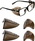 2/4 Pairs Eye Glasses Side Shields, Flexible Slip on Side Shields for Prescripti