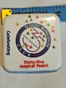 Disney CELEBRATING MAGIC KINGDOM CLUB 35 Magical Years Anniv. Button Pin - Picture 1 of 4