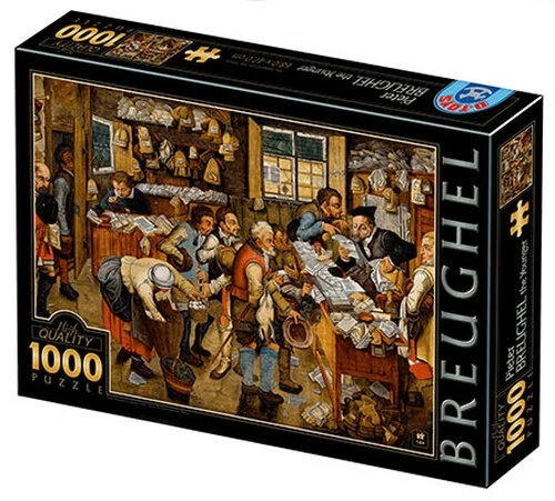 Puzzle (1000 T.) Büro des Steuereinnehmers, Brueghel (D-Toys) NEU/OVP