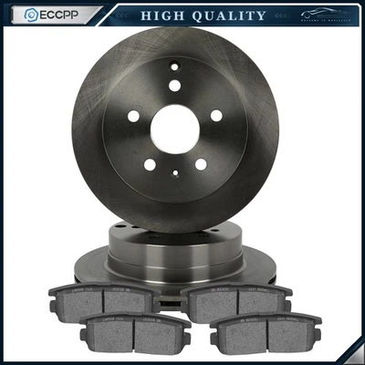 Fits 2010 2011 - 2017 CHEVROLET EQUINOX Rear Ceramic Brake Pads And Rotors Discs - Изображение 1 из 4