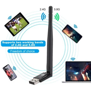Rtl8821Cu 600M Free Drive Dual Band Pc Wireless Lan Card For Usb BUU - Photo 1/11