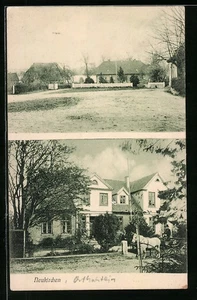 Ansichtskarte Neukirchen, Kutsche vor einem Haus, Platz mit Gebäuden 1909  - Picture 1 of 2