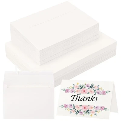 PROSUITES 30 Sets Blank Watercolor Cards with Envelopes, 140lb/300GSM Cotton Watercolor
