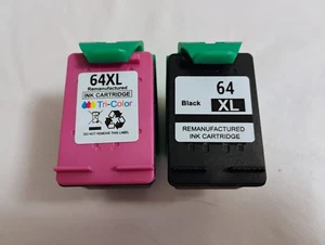 64XL XL Black Color Ink Cartridge for HP 64 Envy 7155 7158 7855 7858 Printer - Picture 1 of 3