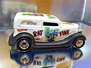HOT WHEELS REAL RIDERS CUSTOM "RAT FINK" '34 FORD SEDAN. - Picture 1 of 16