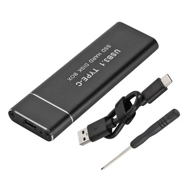 NGFF SSD USB3.1 Type-C to M.2 Hard Disk Case Adapter External Enclosure Box 6Gbs - Image 1 of 4