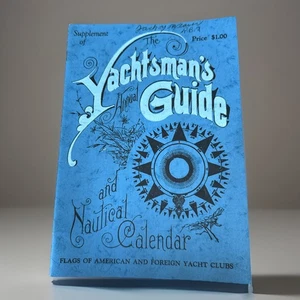 1924 THE YACHTMAN'S ANNUAL GUIDE & American & Foreign Yacht Club Flags RARE Orig - Bild 1 von 5