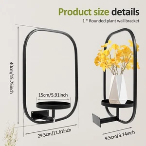 Metal Frame Planting Decor Sturdy Space Saving Window Herb Wall Shelf Rack swjSr - Picture 1 of 11