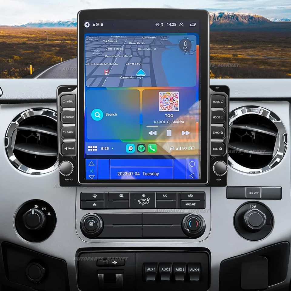 For 2011-2016 Ford F-250 F-350 Super Duty Android 13 CarPlay Stereo Radio GPS - Image 1 of 4