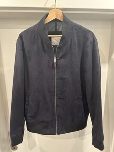 Mango Bomberjacke mit Wildledereffekt Blau Gr. L - Bild 1 von 4