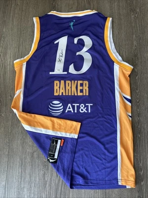 Sarah Ashlee Barker Los Angeles Sparks Autograph Signed Jersey! Psa Coa  - Image 1 of 3
