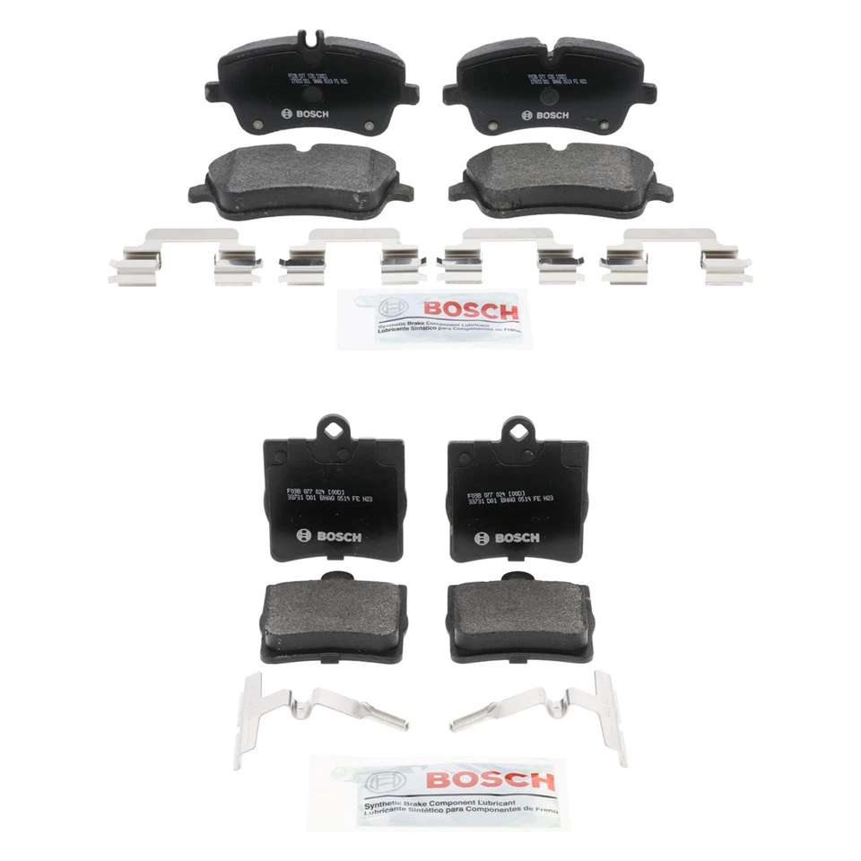 Kit de pastilhas de freio a disco Bosch Quietcast dianteiro e traseiro semi-metido para W203 C230 C240 - Imagem 1 de 1