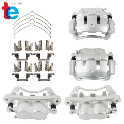 For 2000-2005 Ford Excursion F-250 F-350 Front & Rear Brake Calipers w/ Bracket Foto 1 de 4