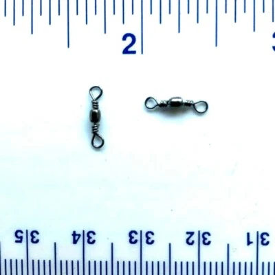 GERRY'S TACKLE 100 GT Super Strong Black Barrel Fishing Swivels Size 20 (14# Test)