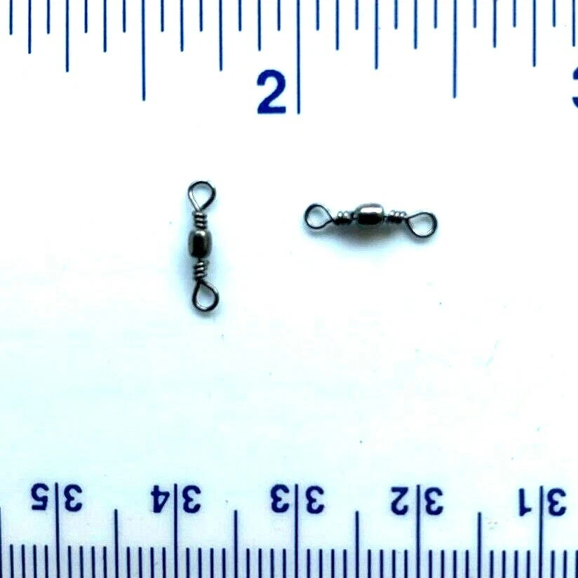 100 GT Super Strong Black Barrel Fishing Swivels Size 20 (14# Test) - Image 1 of 1