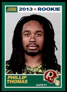 2013 SCORE PHILLIP THOMAS AUTO WASHINGTON REDSKINS #412 - Bild 1 von 2