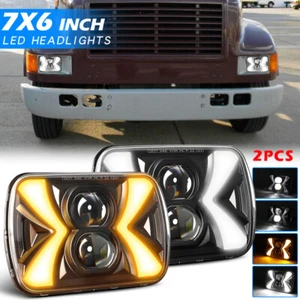 Par de faros LED 7x6" 5x7" para International Harvester 4700 4800 4900 8100 - Imagen 1 de 16
