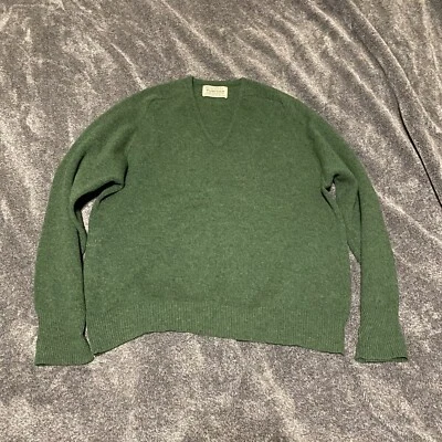 Vintage Puritan Aquaknit Sweater Men’s M Lambswool V Neck Long Sleeve Pullover - Image 1 of 4