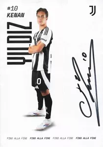 TARJETA AUTÓGRAFA FIRMADA CON SIGNO MANUAL KENAN YILDIZ JUVENTUS TURÍN CON PRUEBA 6371 H UH - Imagen 1 de 3