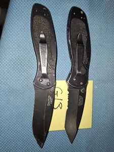 2 Kershaw BLUR U.S.A. KNIVES Camping Fishing Lot G13 - Picture 1 of 4