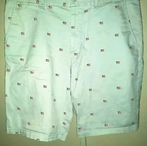 Old Navy Men’s Eroit Flat Front Ultimate Slim Grey Chino Flag Shorts Size 34x9" - Picture 1 of 12
