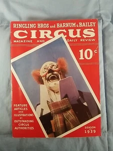 1939 Vtg RINGLING BROS BARNUM & BAILEY Circus Program Magazine Daily Review - Picture 1 of 8