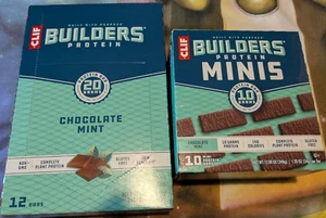 2 Box CLIF Builders Chocolate Mint Flavor Protein Bars Gluten Free - Picture 1 of 1