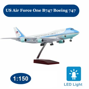 1:150 Scale Resin US Air Force One B747 Boeing 747 Plane Model Airplane Airline - Picture 1 of 12