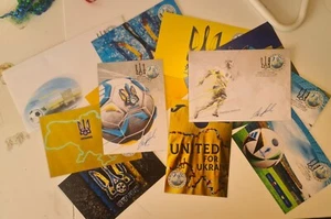 Unique author's Cardmax set. FDC Ukraine Euro 2024 - Picture 1 of 14
