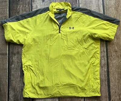 JERSEY UNDER ARMOUR 1/4 CREMALLERA SS CHAQUETA VOLT GRIS HOMBRE TALLA GRANDE EXCELENTE Foto 1 de 4