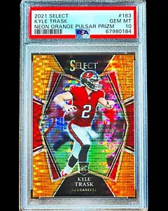 Kyle Trask RC - 2021 Select Premier NEÓN NARANJA PULSAR PRIZM/7 - PSA 10 - Pop 2 - Imagen 1 de 4