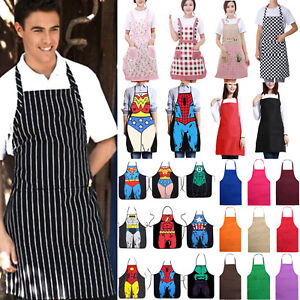Adult Waterproof Kitchen Apron Chefs Butcher Cooking BBQ Baking Catering Waiter