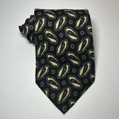 Corbata de Colección Robert Talbott Carmel Valley Negra Patrón Abstracto Para Hombre 59x3.5 Foto 1 de 4