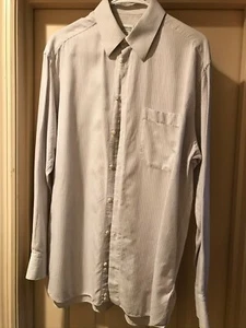 Men's Armani Collezionni Long Sleeved Striped Shirt - Picture 1 of 4