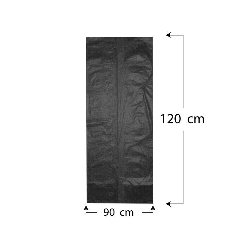 SACCHI SPAZZATURA 90x120 Cm NERI pesanti 80 MICRON BUSTE PER IMMONDIZIA NERO - Immagine 1 di 1