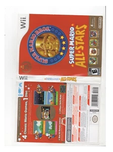 Super Mario All-Stars Nintendo Wii ARTWORK ONLY Authentic - Picture 1 of 1